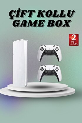 Zero Land Game Box 3D Çi̇ft Oyun Kollu 4K Hd Ekran 20000 Den Fazla Oyun Seçeneği̇ 2.4G Kablosuz