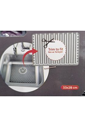 STOREMAX ynsShoping Dikdörtgen Silikon Lavabo Buzluk Matı 33X28 Cm Renk 1 Adet 115 NewTrrending 1178227