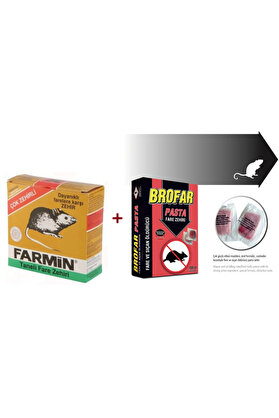 Farmi̇n Fare Savar ,Fare Ile Mücadele Içi̇n (Fare Pasta 100Gr Zahi̇ri̇ Buğday 250 Gr )