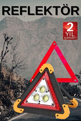 Epilons Solar Şarjlı Çok Fonksiyonlu Reflektör Işıklı Ikaz Lambası Acil Durum Reflektörü Acil Durum Uyarı La