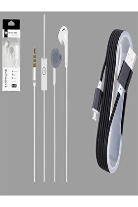 Plano Pl-2107 Mi̇krofonlu Kulak Içi̇ Kulaklık + Mi̇cro Hasır Kablo