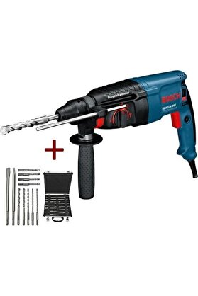 Bosch Gbh 2-26 Dre Profesyonel Kırıcı-Delici Matkap 800W + Sds-Plus Matkap Ucu ve Keski Seti 1
