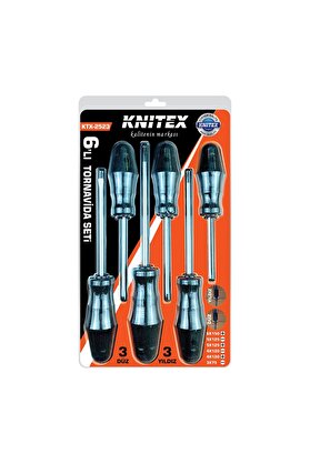 Go İthalat 6Pcs Tornavida Seti 6X150 Yıldız - 5X125 Düz-Yıldız - 4X120 Düz-Yıldız - 3X75 Düz () Glbl-Stl57839