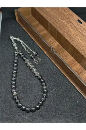 Belleviestore Hematit Kişiye Özel Doğal Taş Tesbih Isim & Baş Harf Işlemeli