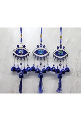 GÜLLÜ E STORE Metal Nazar Boncuğu Çan Alk3494