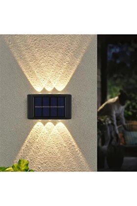 evimdeyokyok 2 li Solar Duvar Aydınlatması 6 Ledli Gün Işığı