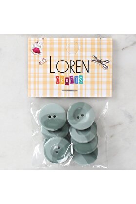 Ethab Ti̇caret Loren Crafts 8 Li̇ Düğme Yeşi̇l - 1138