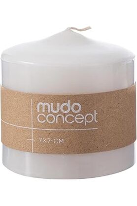 STOREMAX Concept Sütun Mum Beyaz 7x7 Cm