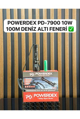 powerdex Pd-7900 Şarjlı Su Altı Şarjlı Dalış El Feneri 10w 2000 Lümen