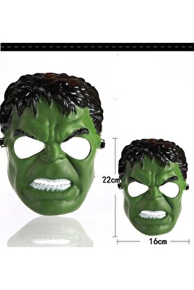 evimdeyokyok Yeşil Renk Süper Kahraman Dev Adam Hulk Maskesi Tdrtr