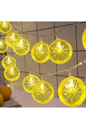 Evi̇mdeyokyok 2 M 10 Led Pi̇lli̇ 2 Kademeli̇ Li̇mon Led Işık 6200-269