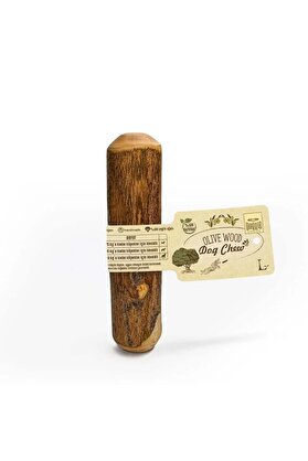 Bi̇lfold Doğal Zeyti̇n Ağacı Çi̇ğnenebi̇len Köpek Oyuncağı L 19 X 3,5 Cm - 25 Kg