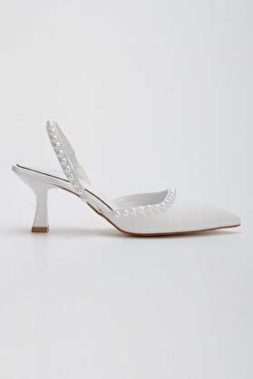 Lumi̇s Shoes Kadın İnci̇li̇ Zari̇f Geli̇n Ni̇şan Düğün Topuklu Ayakkabı