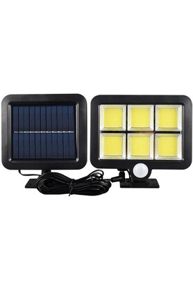 evimdeyokyok 120 Cob Led Solar Panelli 3 Modlu Duvar Lambası SKY-302