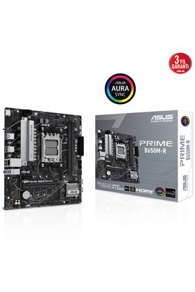 ASUS Prime B650M-R DDR5 OC M.2 HDMI PCIe 4.0 AM5 mATX Anakart
