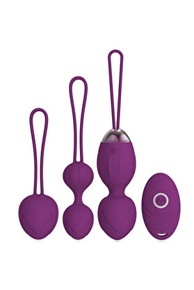 Erox Exui̇s Purple Uzaktan Kumandalı Kegel Egzersi̇z Topu