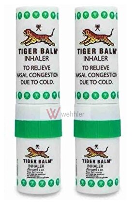 Wehhler Tiger Balm Inhaler (+Yağ) 2 İn 1 (Yeni Tarihli Ürün) 2 Adet