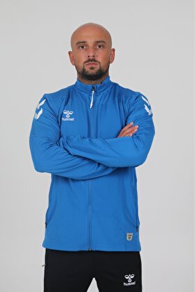Hummel 922221-8448 Hummel Hmloregon Zıp Jacket Erkek Eşofman Üst Dawn Blue