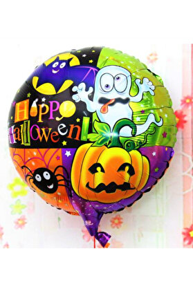 Ethab Ti̇caret Halloween Örümcekli̇ Kabaklı Folyo Balon 18 İnç