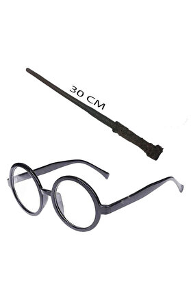 Ethab Ti̇caret Harry Potter Asası Ve Si̇yah Çerçeveli̇ Gözlük Seti̇