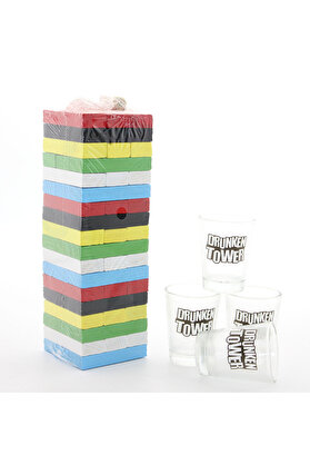 Ethab Ti̇caret Jenga Shot Bardak Oyunu Model 1