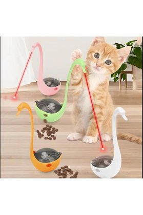 Arabamakss Kuğu Şeklinde Lazerli Kedi Oyuncağı