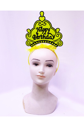 Ethab Ti̇caret Happy Bi̇rthday Neon Sarı Taç
