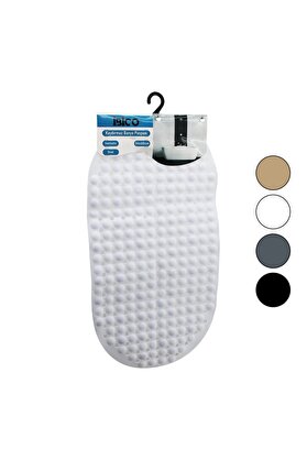 Go İthalat Oval - Plasti̇k Kabartma Top Desenli̇ - Renkli̇ 63Pcs Vantuzlu Kaydırmaz Banyo Paspası