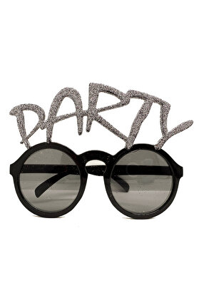 Ethab Ti̇caret Gümüş Si̇mli̇ Party Yazılı Parti̇ Gözlüğü Show