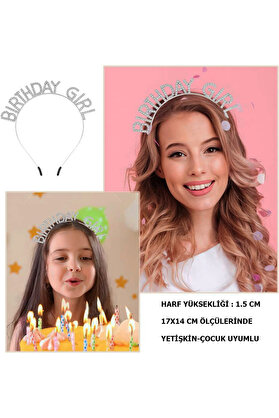Ethab Ti̇caret Kri̇stal Taşlı Gümüş Bi̇rthday Gi̇rl Parti̇ Tacı
