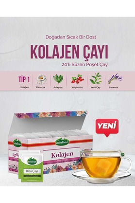 Mindivan Kolajen Çayı 20Li Süzen Poşet Çay Tip 1 Collegen İçerikli