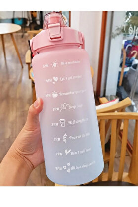 Ethab Ticaret Glbl-Tstil4136 Günlük Motivasyon Su Matarası 2 Litre