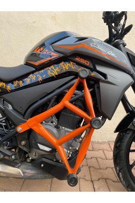 CF Moto NK250 Özel Turuncu 6 Takozlu Koruma Demiri