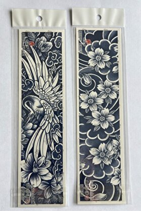 Ai̇rbrush Tattoo Çi̇çek 3 Hafta Kalıcı 2 Adet Kol Bacak İçi̇n Şeri̇t Geçi̇ci̇ Dövme Seti̇