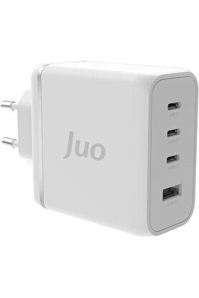 STOREMAX polysight 100W 4 Portlu USB-C + USB-A GaN Şarj Aleti & & Uyumlu PD Type-C Hızlı Şarj Cihazı Beyaz tr