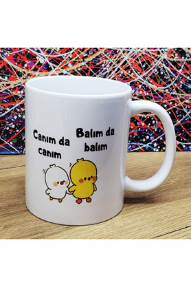 Ethab Ticaret Glbl-Tstil4136 Canım Da Canım Balım Da Balım Tasarımlı Kupa Bardak