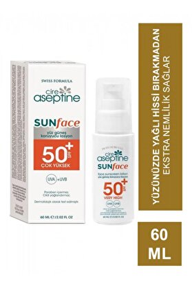Toptan Bulurum Ci re Asep tine Sun Yüz Güneş Koruyucu Losyon 50 SPF 60ml