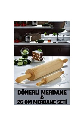 Toptan Bulurum Kendinden Dönerli Merdane 2 li SET Fabelle Design