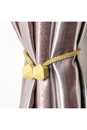 STOREMAX goldwhirl 2 Adet Manyetik Klipleri İç Dekorasyon Kare Model Toplayıcı Toka Tutucu Aksesuarı trendfla