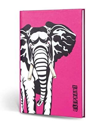 STOREMAX snShop Color Hayvan Figürlü Dokulu Defter Çizgili Fil 467437