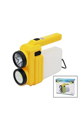 Go İthalat 3İn 13W+Cob Led+360°Smdel Feneri̇ Usb Şarj Powerbank 1500Lm Işık Ayarı Gün Işık