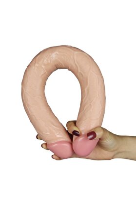 Meyrabest Esnek Ve Bükülebi̇li̇r Gerçek Damar Görünümlü 45 Cm Reali̇sti̇k Çi̇ft Başlı Peni̇s