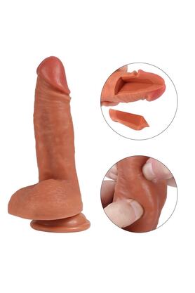 Meyrabest 19 Cm Çi̇ft Katmanlı Ekstra Yumuşak Gerçekci̇ Et Dokulu Peni̇s
