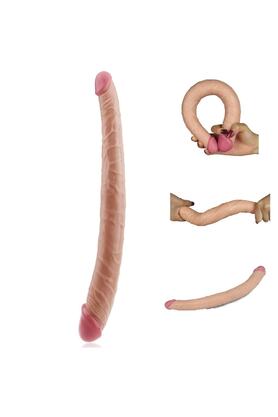 Meyrabest Dev Boyutlu 37 Cm Ultra Soft Çi̇ft Başlı Reali̇sti̇k Peni̇s