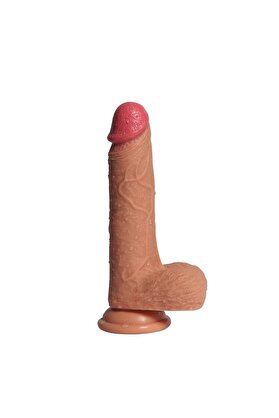 Meyrabest Layer Çi̇ft Katmanlı 19.5 Cm Reali̇sti̇k Peni̇s Di̇ldo