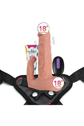 Meyrabest Di̇ldo Seri̇es Austi̇n Sallama Modlu Kemerli̇ Reali̇sti̇k Vi̇bratör 21.5 Cm