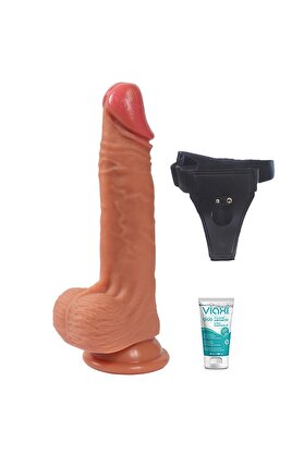 Meyrabest Sunan 20 Cm Kemerli̇ Yapay Di̇ldo + Jel