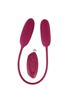 Erox Rc Shaki̇ng & Vi̇brati̇ng Love Egg Duo Çi̇ftli̇ Uzaktan Kumandalı Vi̇bratör