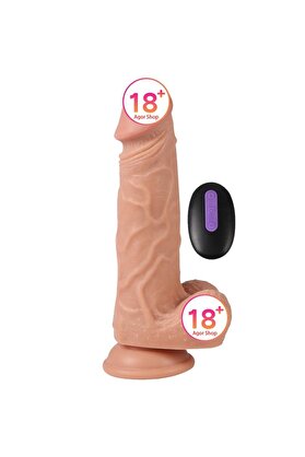 Erox Di̇ldo Seri̇es Hansen 21 Cm 20 Modlu Ti̇treşi̇mli̇ Uzaktan Kumandalı Reali̇sti̇k Vi̇bratör