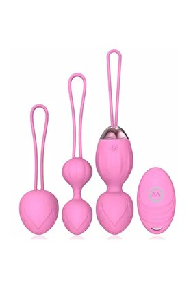 Erox Uzaktan Kumandalı 10 Farklı Modlu Kegel Set Vi̇bratör Black